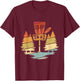 Disc Golf Vintage Disc Golf Sport Frisbee Fans Gift Golfer T-Shirt - T-Shirt | Maroon