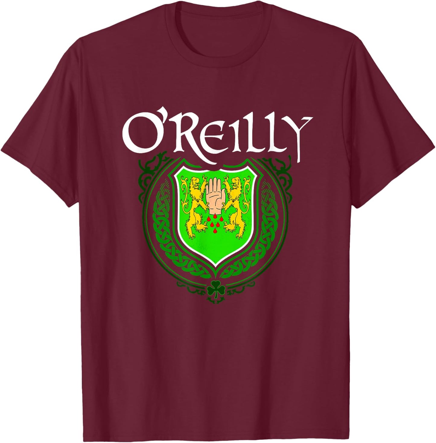 O'Reilly Surname Irish Clan Tartan Badge Ireland T-Shirt - T-Shirt | Maroon