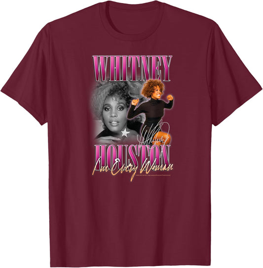 Whitney Houston - I'm Every Woman T-Shirt - T-Shirt | Maroon