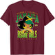 Kingston Reggae Girls Black & Sexy Afro Pride Design T-Shirt - T-Shirt | Maroon