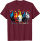 Cool Rooster Wearing Sunglasses Farmer Retro Farm Animals T-Shirt - T-Shirt | Maroon