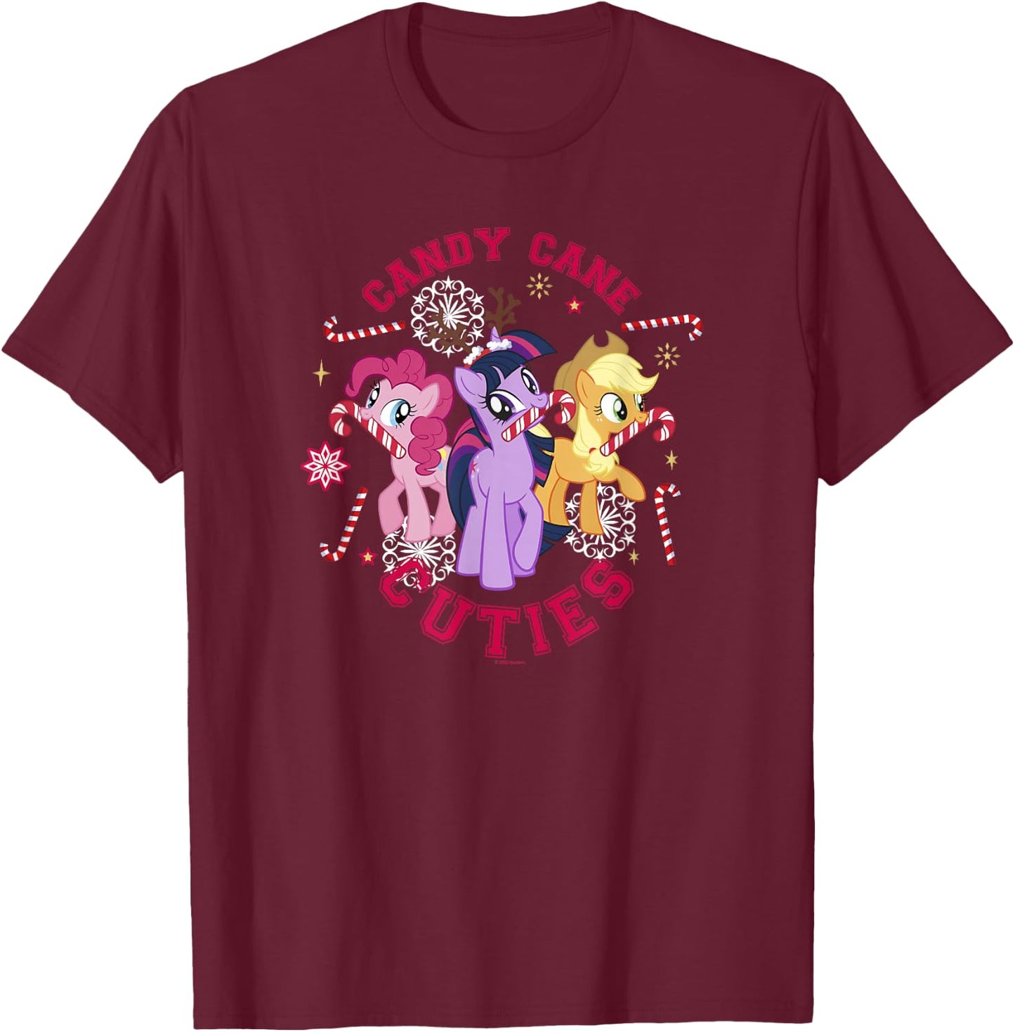 My Little Pony: Friendship Is Magic Candy Cane Cuties T-Shirt - T-Shirt | Maroon