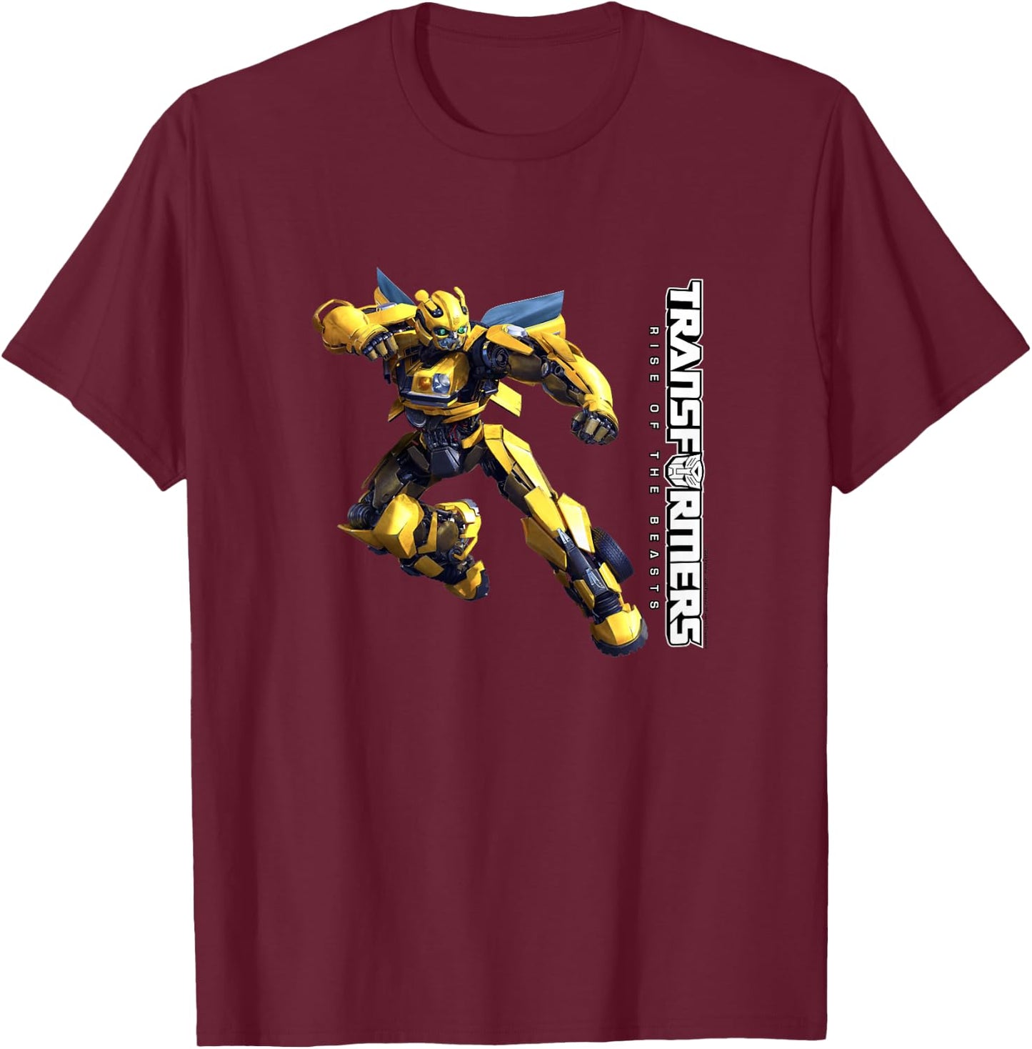 Transformers: Rise of the Beasts Bumblebee Full Body T-Shirt - T-Shirt | Maroon