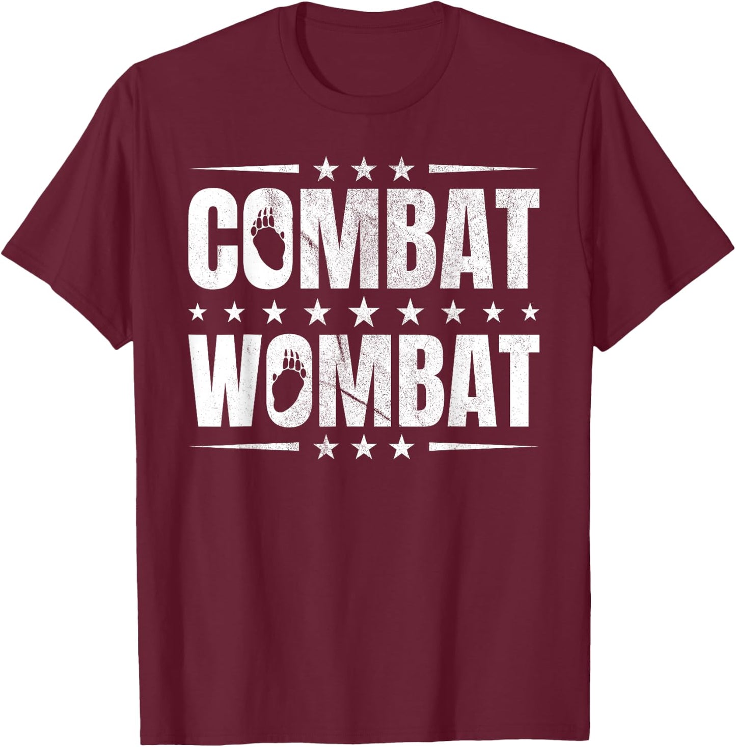 Combat Wombat For A Wombats Lover T-Shirt - T-Shirt | Maroon