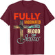 Funny Christian Fully Vaccinated By The Blood Of Jesus Faith T-Shirt - T-Shirt | Maroon