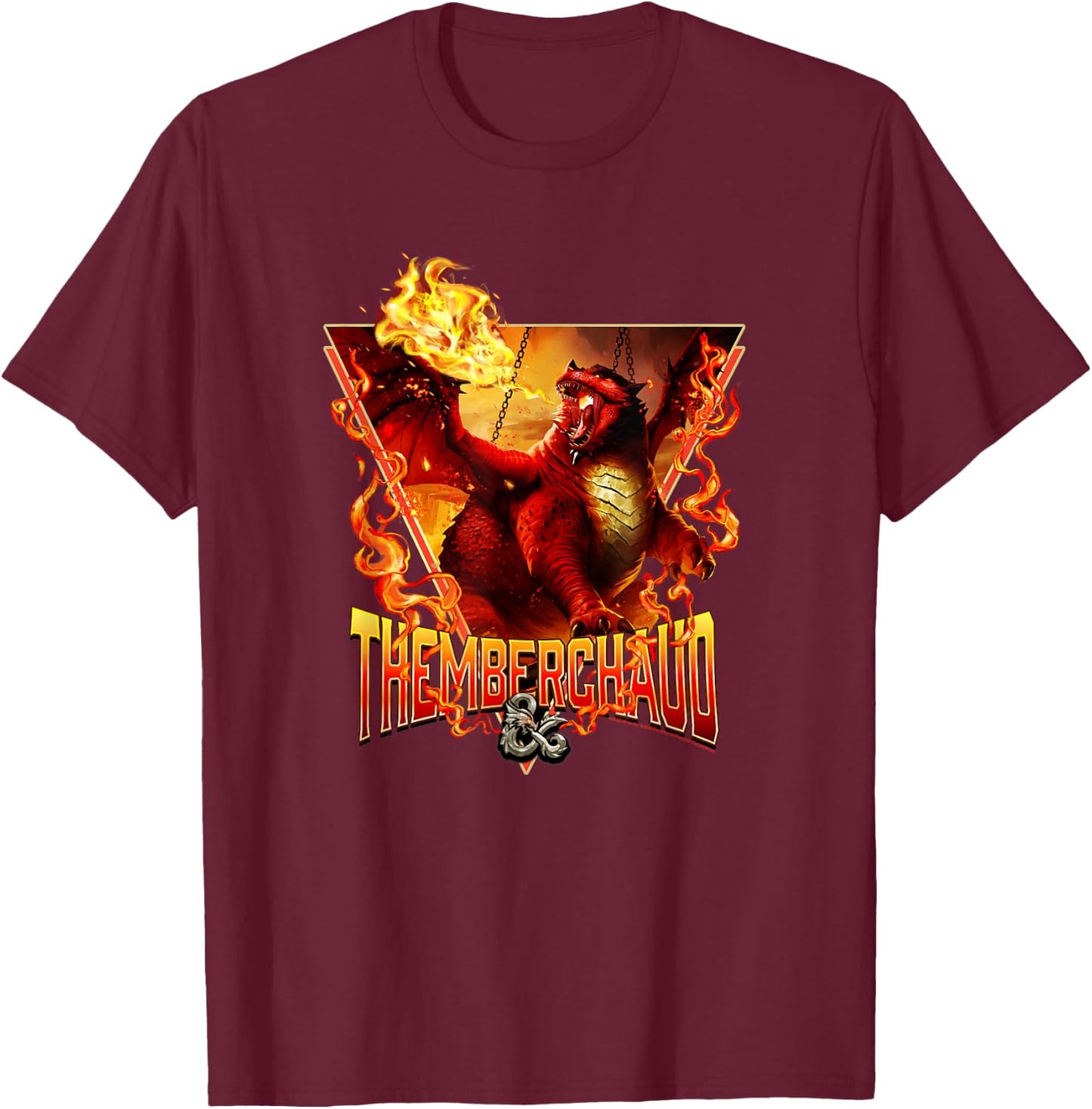Dungeons & Dragons: Honor Among Thieves Themberchaud T-Shirt - T-Shirt | Maroon