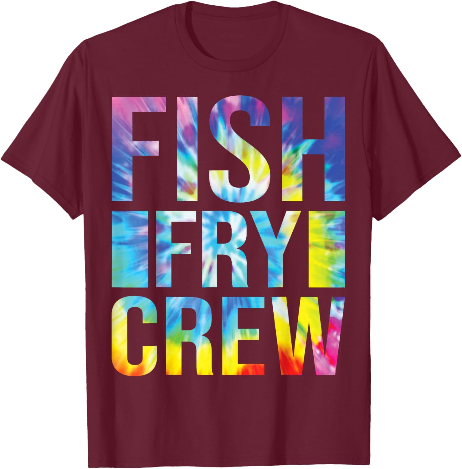 Fish Fry Apparel Fish Fry Crew T-Shirt - T-Shirt | Maroon