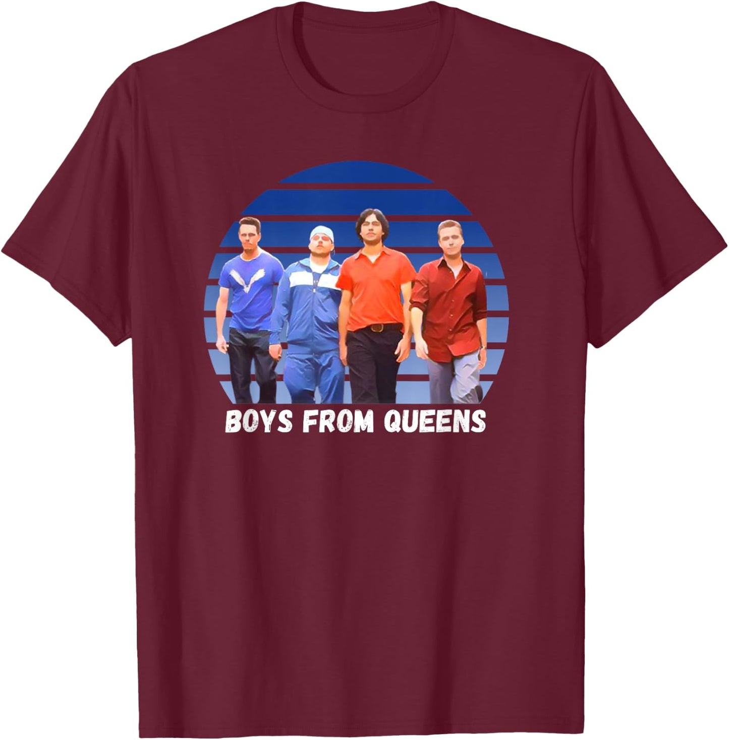 Entourage, Classic Funny Television, Boys From Queens Shirt T-Shirt - T-Shirt | Maroon