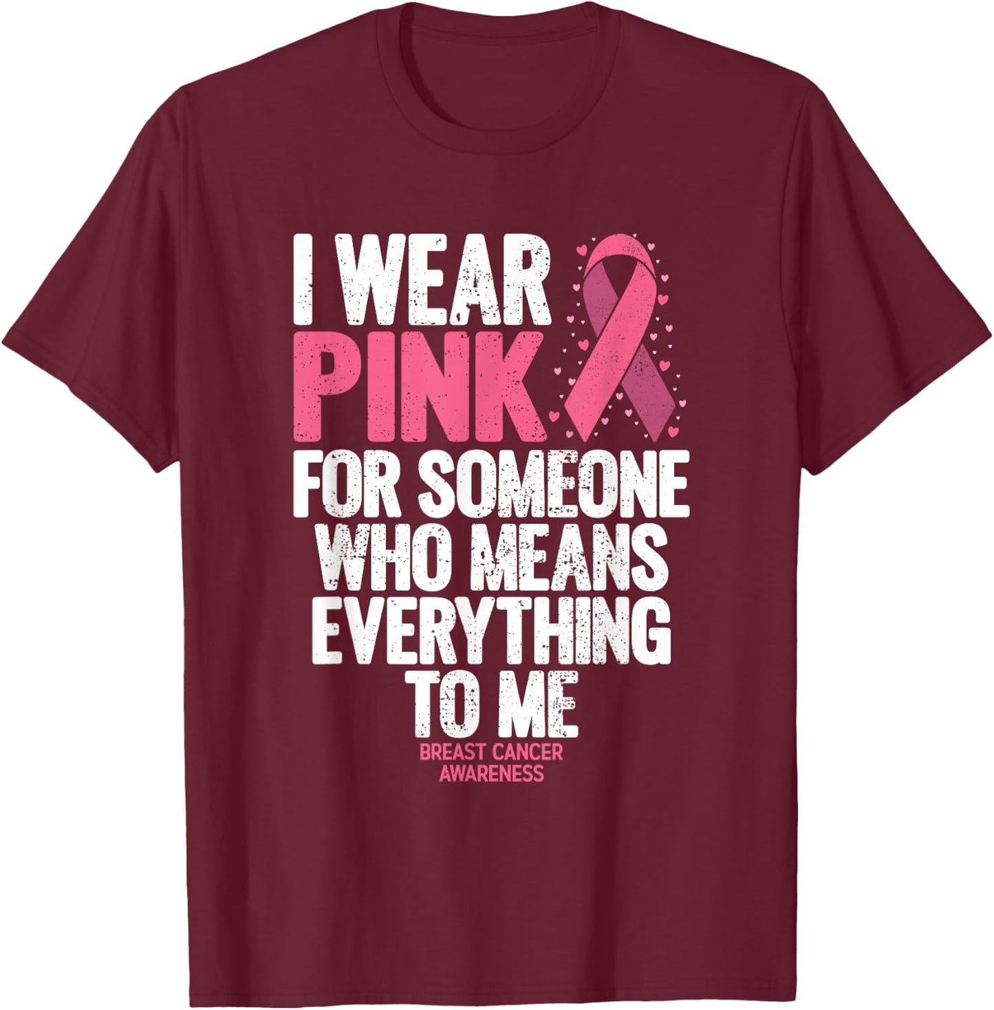 Breast Cancer Awareness Shirts for Family Breast Cancer T-Shirt - T-Shirt | Maroon