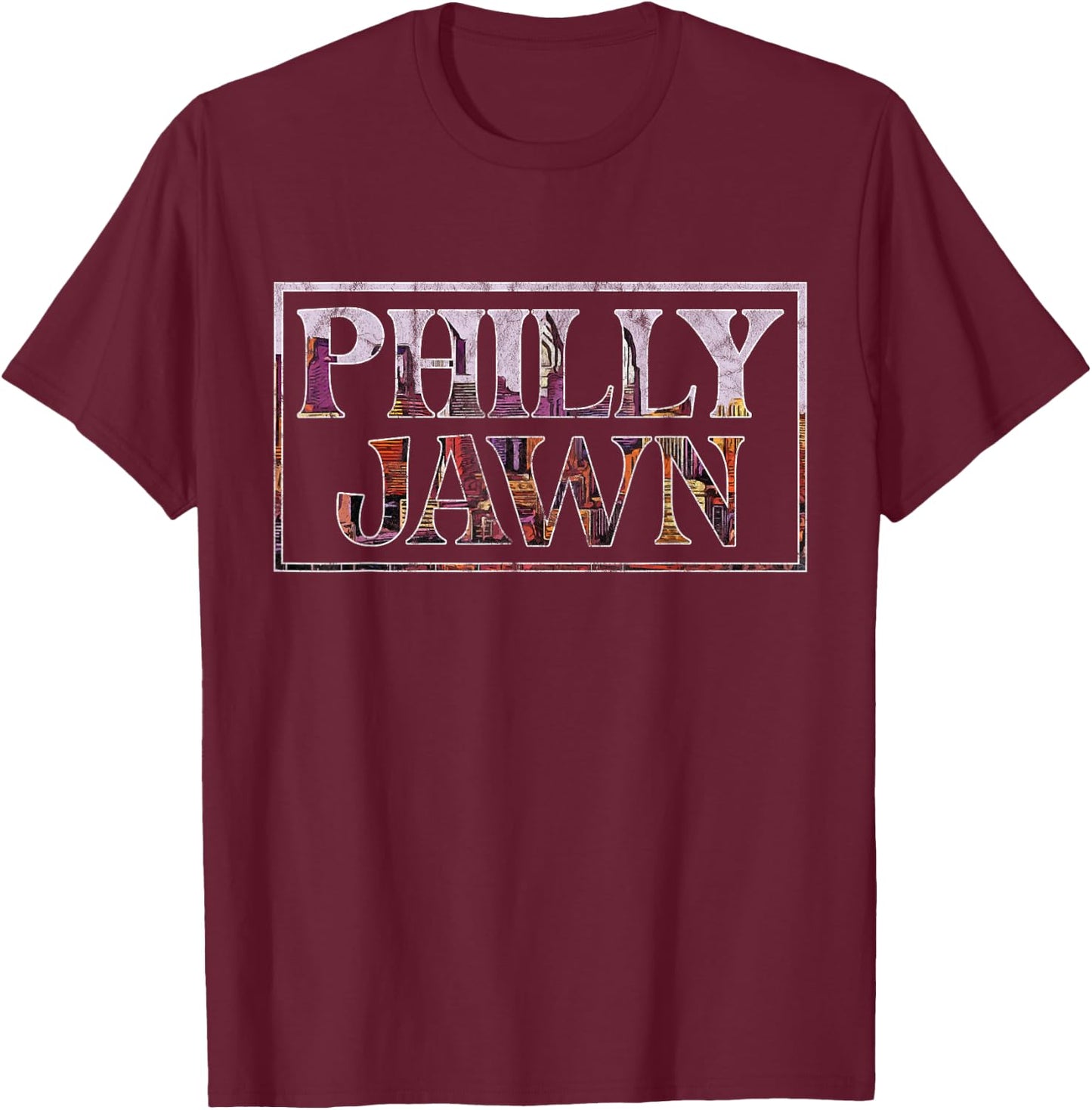 Philly Jawn - Philadelphia Slang Pennsylvania USA Patriot T-Shirt - T-Shirt | Maroon