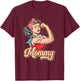 Mommy Muscle Retro Weightlifting And Bodybuilding Gym Mom T-Shirt - T-Shirt | Maroon