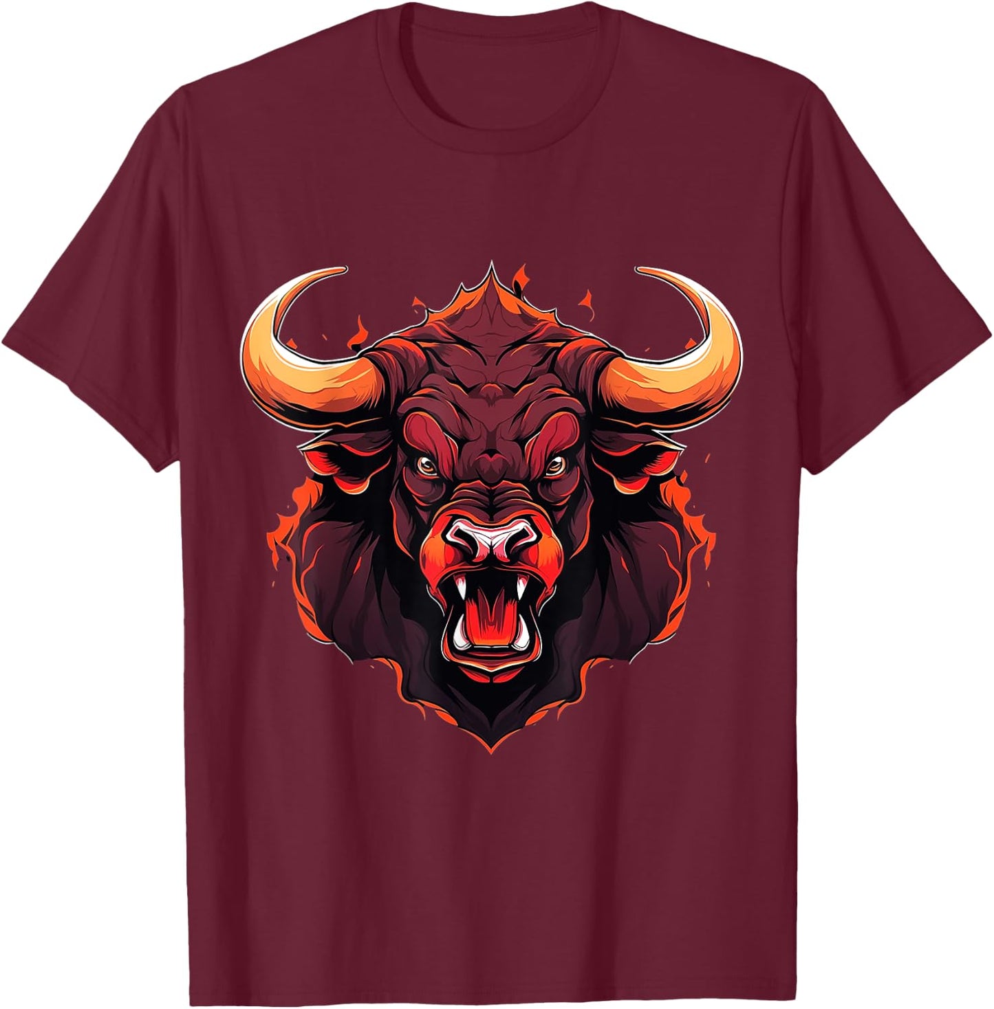 Bull - Bull T-Shirt - T-Shirt | Maroon