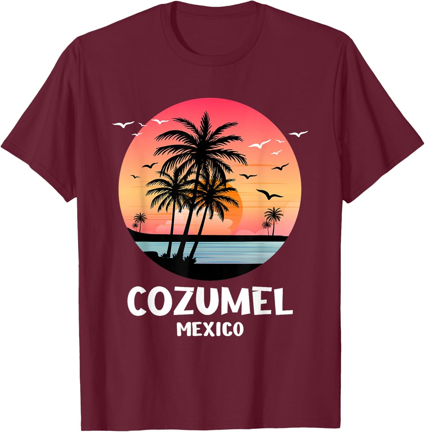 Cool Cozumel Women Cozumel Mexico Souvenir Traveler T-Shirt - T-Shirt | Maroon