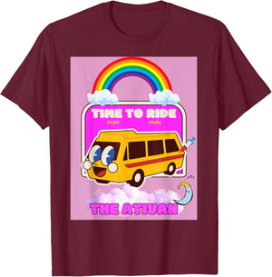 Ride the Ativan Funny Dark Nurse Humor T-Shirt - T-Shirt | Maroon