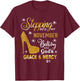 Stepping Into My November Birthday with God's Grace Mercy T-Shirt - T-Shirt | Maroon