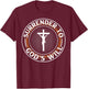 Surrender To God's Will I Jesus T-Shirt - T-Shirt | Maroon