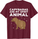 Cool Capybara Women Rodent Spirit Animal Zoologist T-Shirt - T-Shirt | Maroon