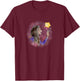 Disney Wish Asha & Star Watercolor Vignette Portrait T-Shirt - T-Shirt | Maroon
