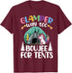 Glamper Way Too Boujee For Tents Glamping Tent Camping T-Shirt - T-Shirt | Maroon