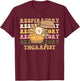 Retro Respiratory Therapist Turkey Fall Thanksgiving RT T-Shirt - T-Shirt | Maroon