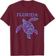 Florida Sea Turtle Boys Girls Toddler Vacation Souvenir T-Shirt - T-Shirt | Maroon