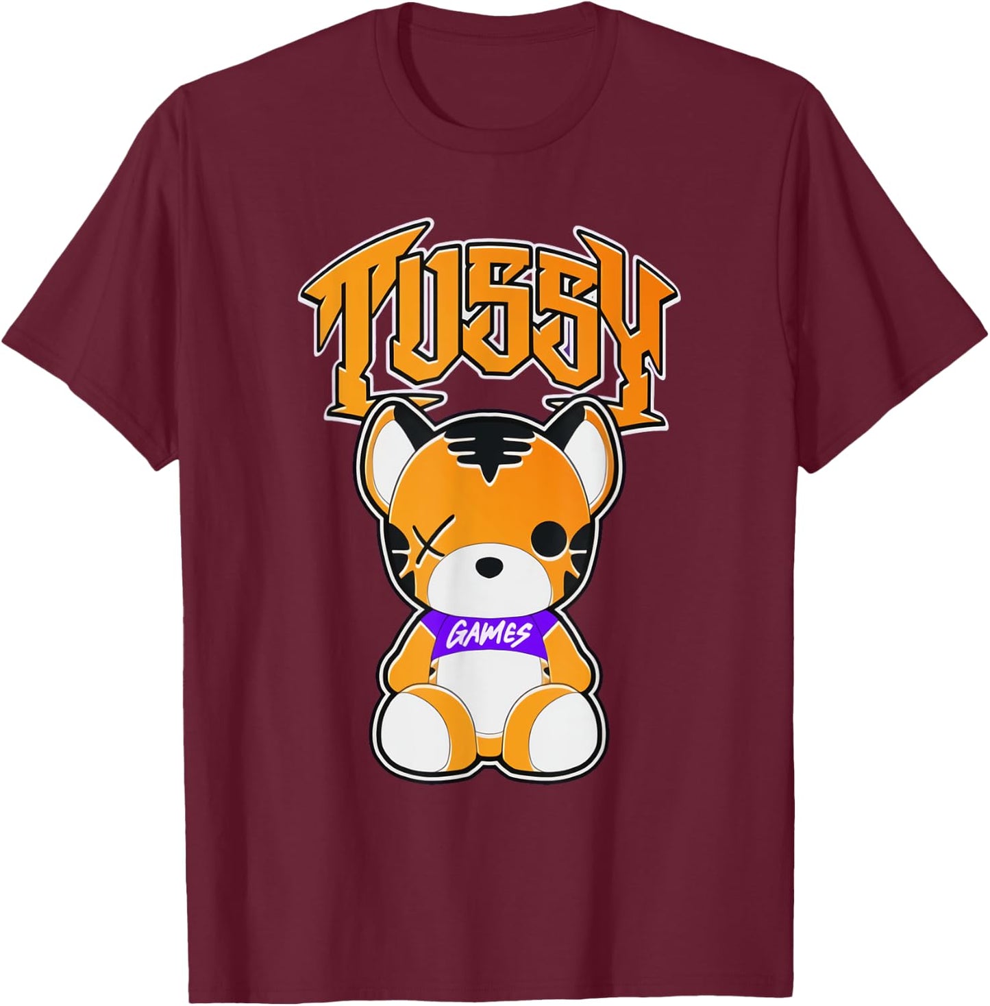 Gaming For Gamer with Tussy Style T-Shirt - T-Shirt | Maroon