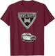 Classic 3-Wheel Car Reliant Robin MK T-Shirt - T-Shirt | Maroon