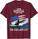 USS Hyman G Rickover SSN-795 American Flag Submarine Veteran T-Shirt - T-Shirt | Maroon