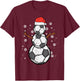 Soccer Snowman Xmas Christmas Sports Boys Girls Men Women T-Shirt - T-Shirt | Maroon
