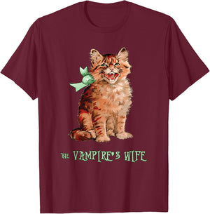 The vampire's wife cat T-Shirt - T-Shirt | Maroon
