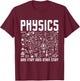 Physics Why Stuff Does Other Stuff - Physicist Science Lover T-Shirt - T-Shirt | Maroon