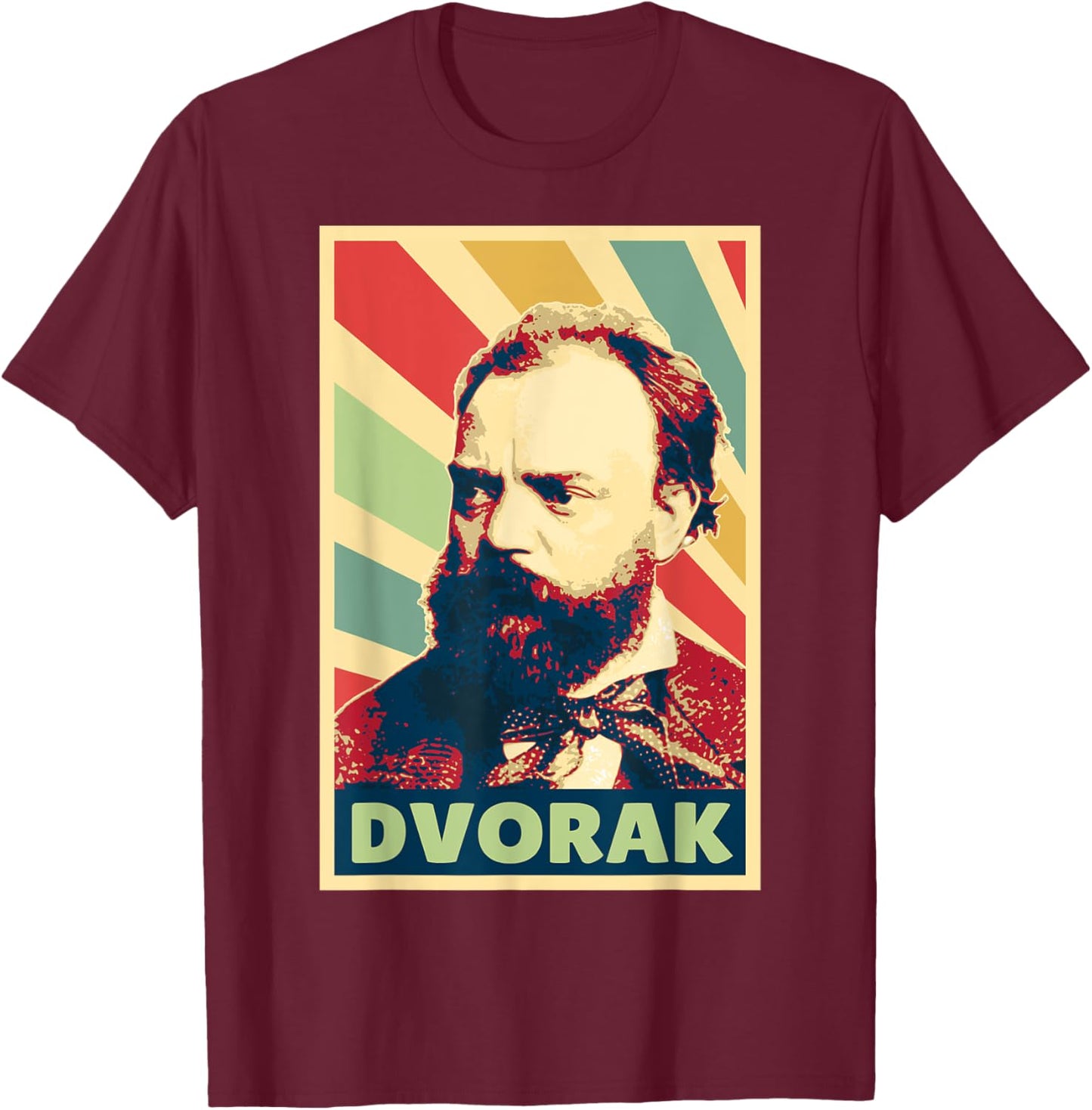 Antonin Dvorak Vintage Colours T-Shirt - T-Shirt | Maroon