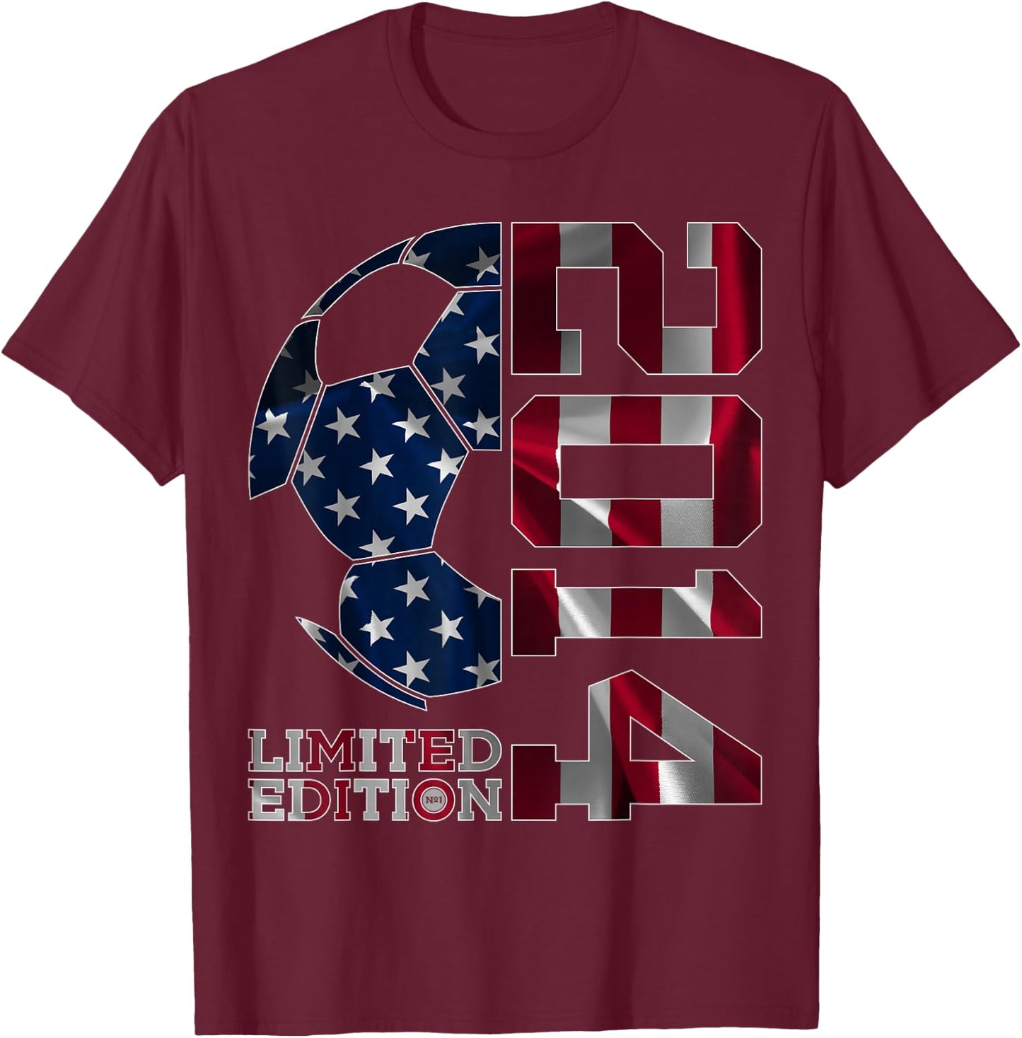 12th BIRTHDAY SOCCER LIMITED EDITION 2014 T-Shirt - T-Shirt | Maroon