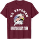 US Veteran Operation Desert Storm - Military War Campaign T-Shirt - T-Shirt | Maroon