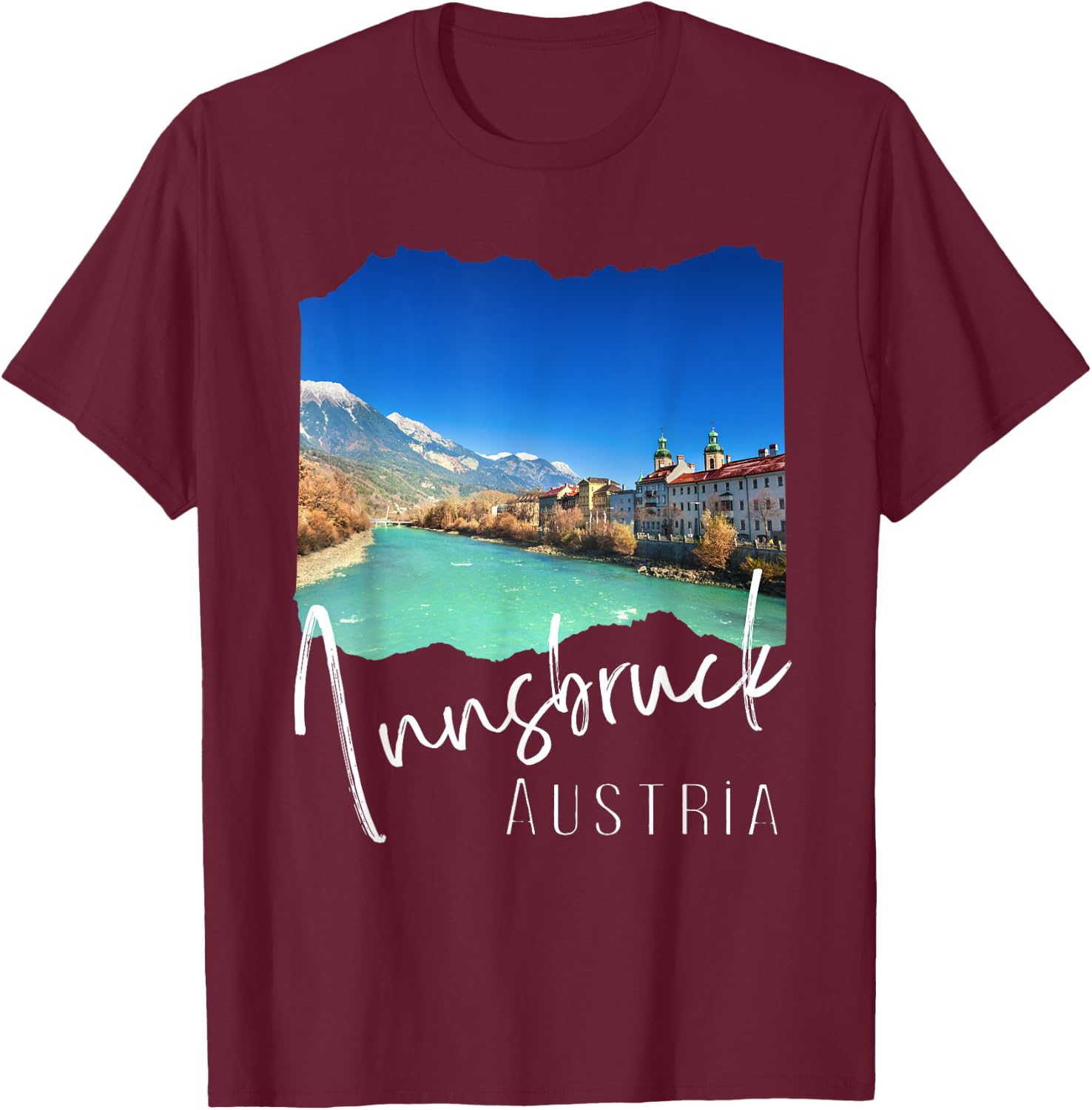Innsbruck Souvenir Innsbruck Austria T-Shirt - T-Shirt | Maroon