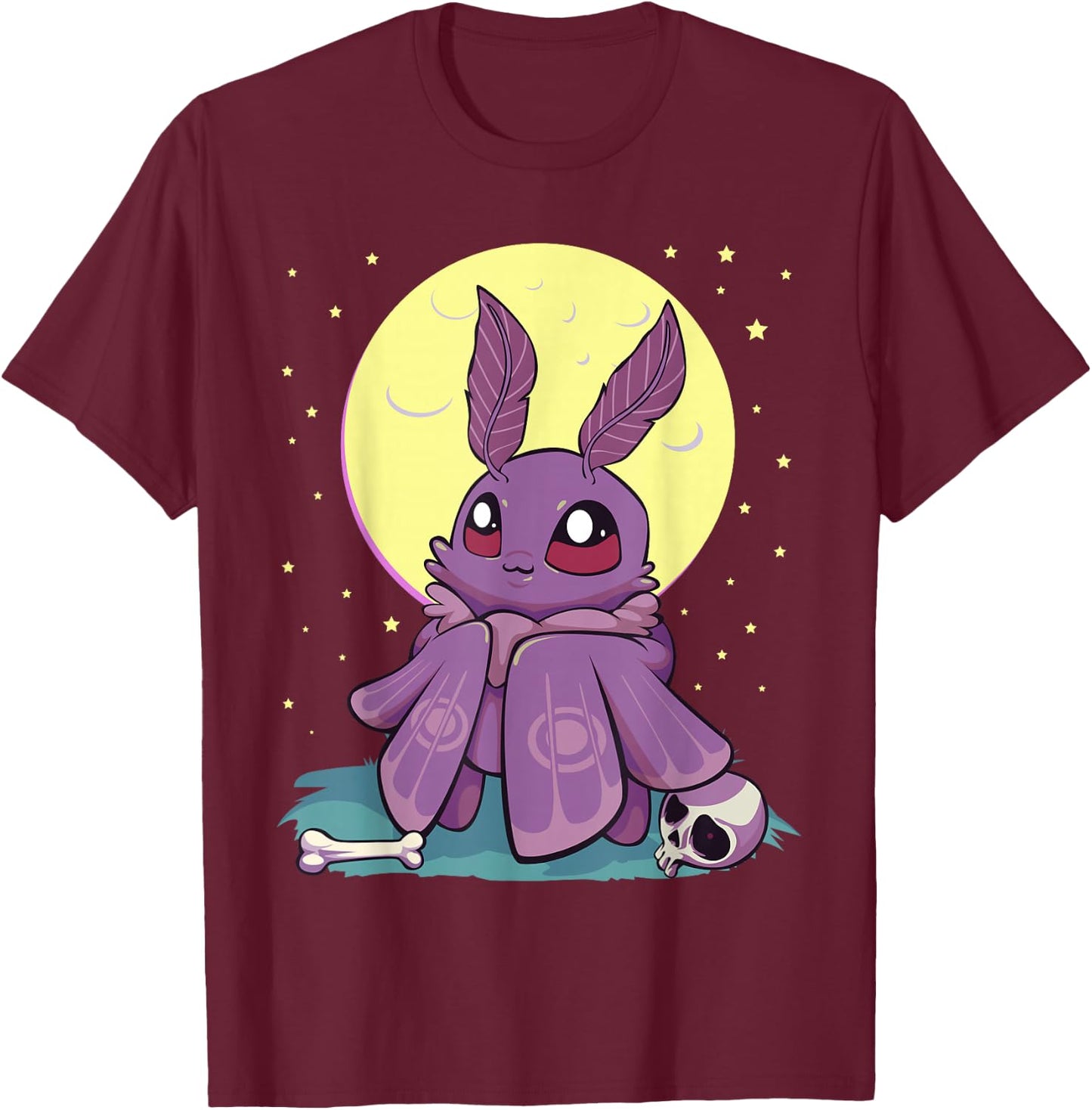 Pastel Goth Kawaii Anime Cute Baby Mothman Cryptid T-Shirt - T-Shirt | Maroon
