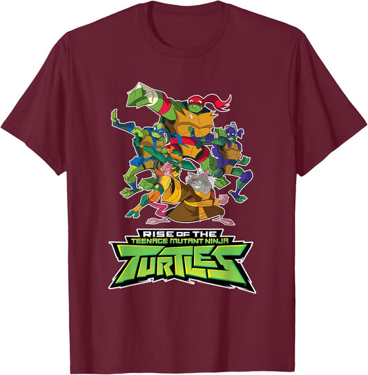 Splinter & The Turtles - Rise T-Shirt - T-Shirt | Maroon