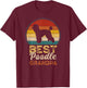 Best Poodle Grandpa, Father's Day, Grandfather Poodle Dog Men T-Shirt - T-Shirt | Maroon