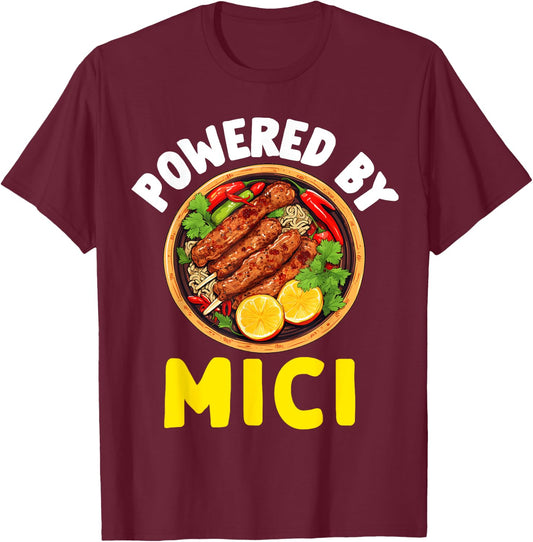Romanian Food Mici Women Kids Romania Souvenir Pride T-Shirt - T-Shirt | Maroon