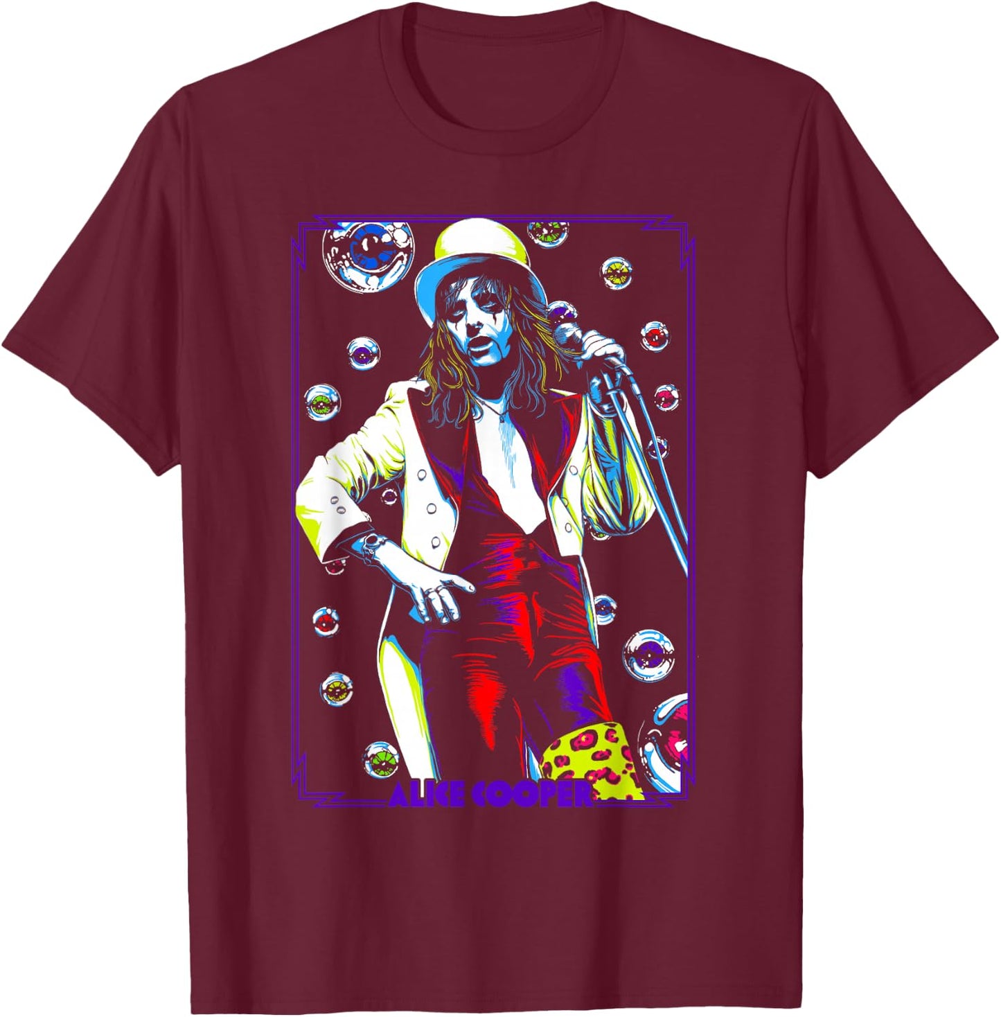 Alice Cooper – Bubble Alice T-Shirt - T-Shirt | Maroon