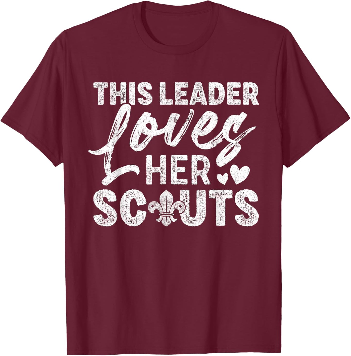 Scout For Girls boys Funny Scouting Leader T-Shirt - T-Shirt | Maroon