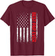 Best Pap Ever American Flag Father's Day T-Shirt - T-Shirt | Maroon