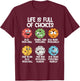 Life Is Full Of Choices Pickleball Dink Player Pickleball T-Shirt - T-Shirt | Maroon