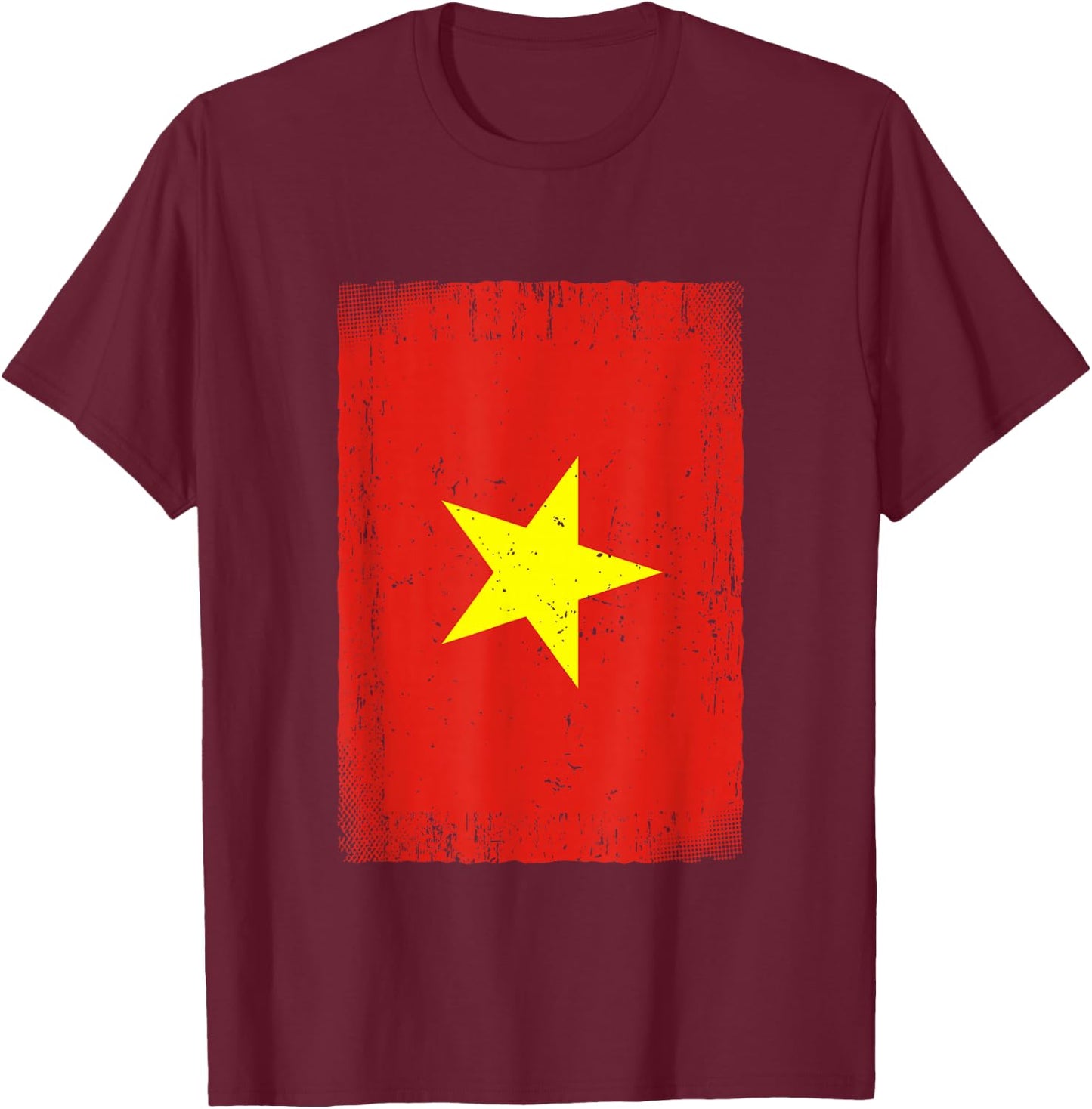 Vietnamese Flag Vietnam T-Shirt - T-Shirt | Maroon