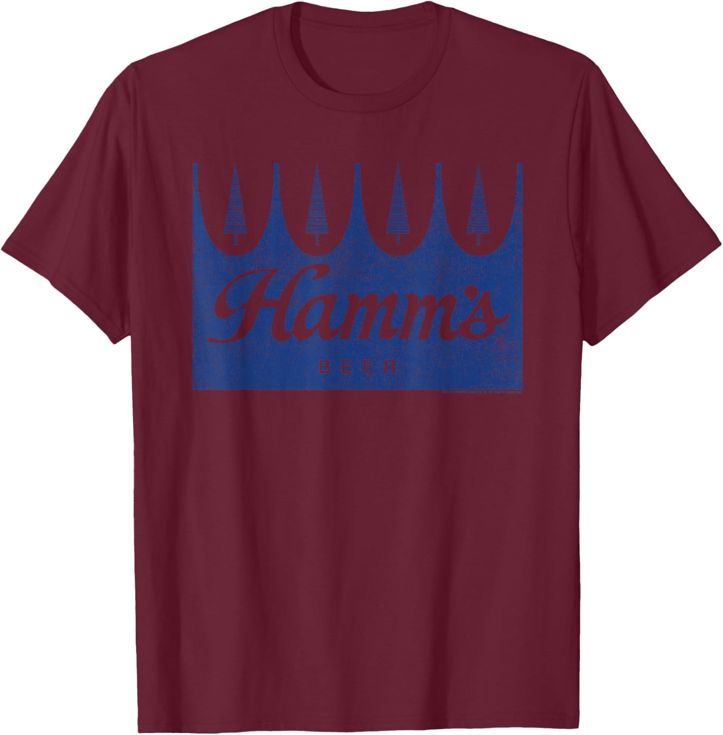 Hamm's - Crown Logo T-Shirt - T-Shirt | Maroon