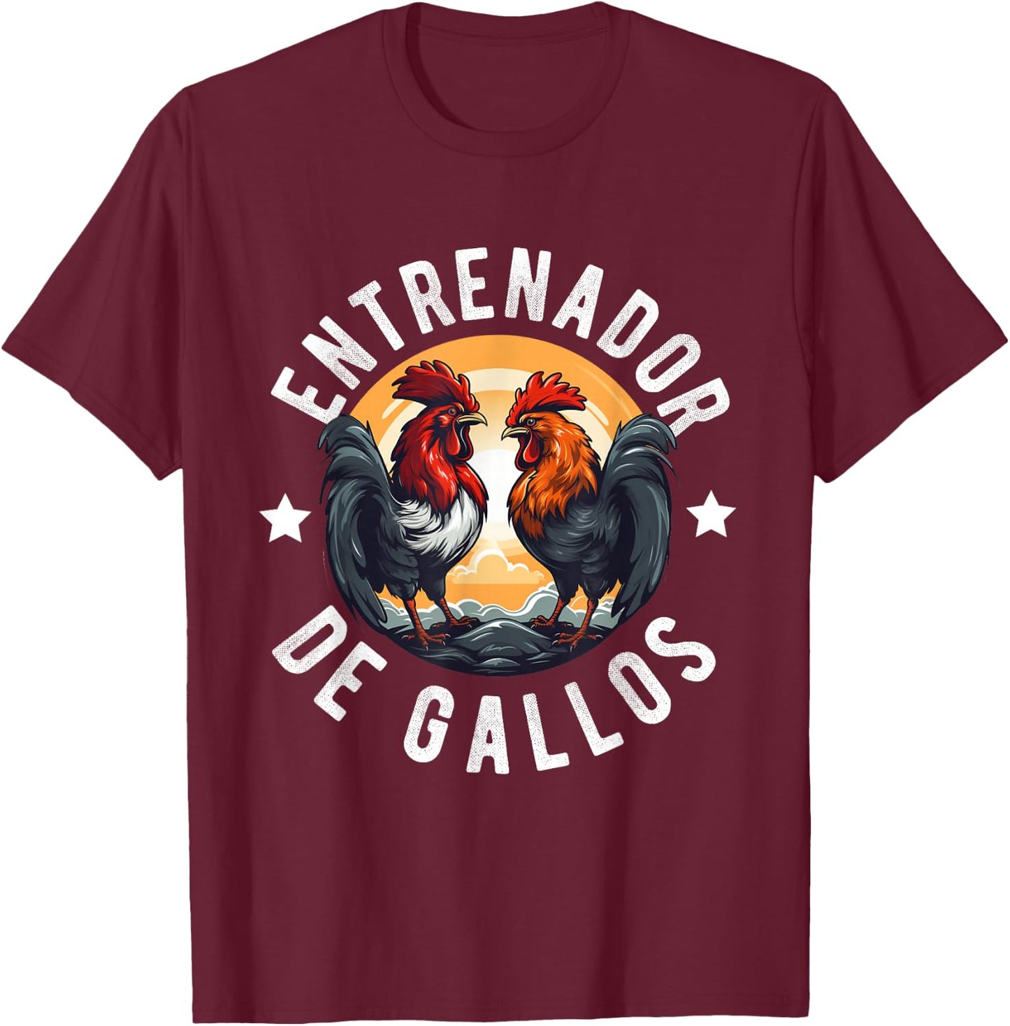 Gallero Hombre Papá Padre Tío Gallero Pelea De Gallos T-Shirt - T-Shirt | Maroon
