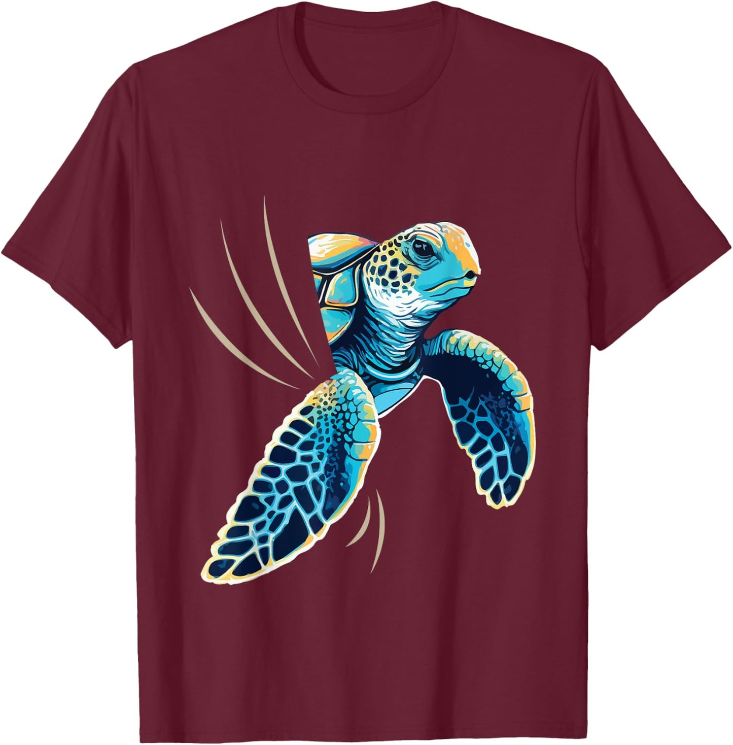 Sneaking Turtle - Zoologist Zookeeper Beach Ocean Sea Lover Men Women Kids T-Shirt - T-Shirt | Maroon