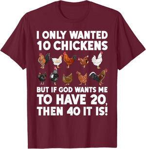 Best Chicken Art Women Poultry Themed Chicken Farmer T-Shirt - T-Shirt | Maroon