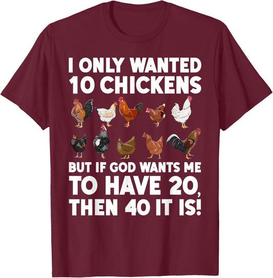 Best Chicken Art Women Poultry Themed Chicken Farmer T-Shirt - T-Shirt | Maroon