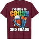 I'm Ready to Crush 3rd Grade Football Back to School Boys T-Shirt - T-Shirt | Maroon
